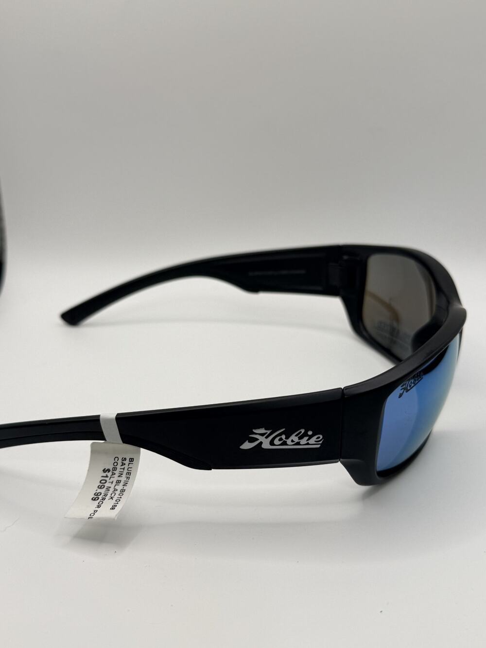 Hobie Bluefin Sunglasses B010168 Frame Satin Black Lens Cobalt Mirror